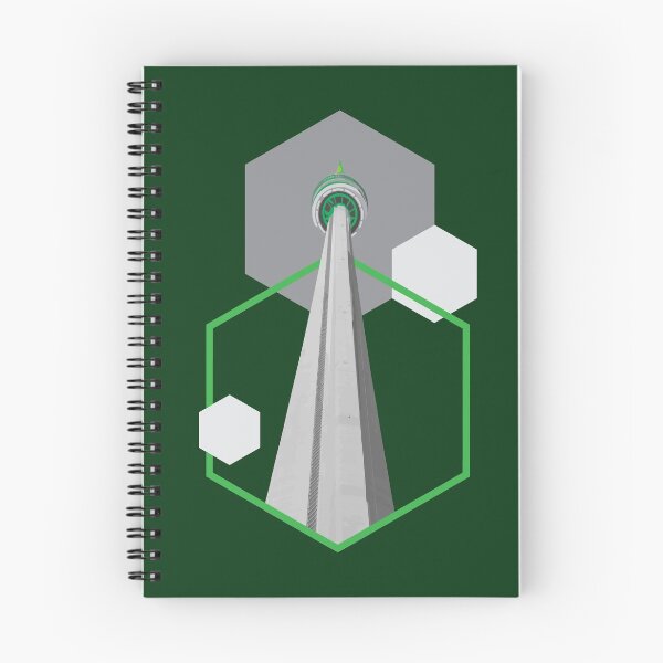 Item preview, Tall Tower Green Hexagon - CN Canada Tower designed and sold by mitevisuals.