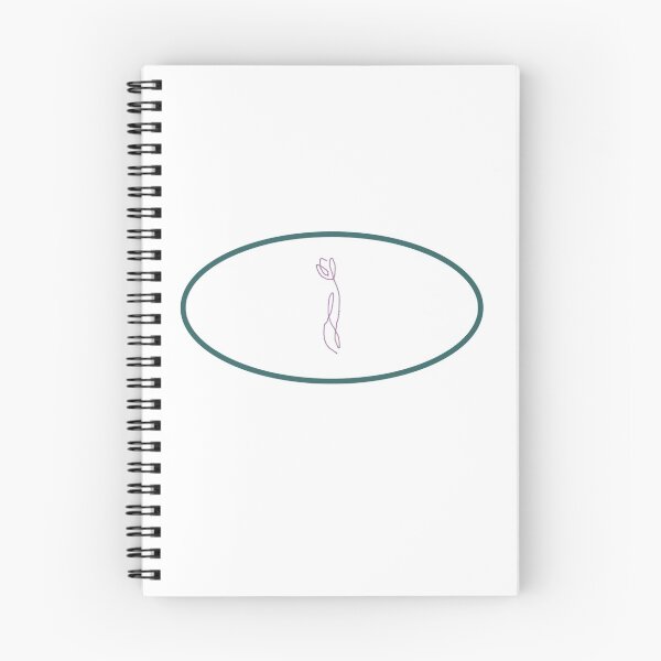 Item preview, simple green circle with purple flower  designed and sold by harridesigns.