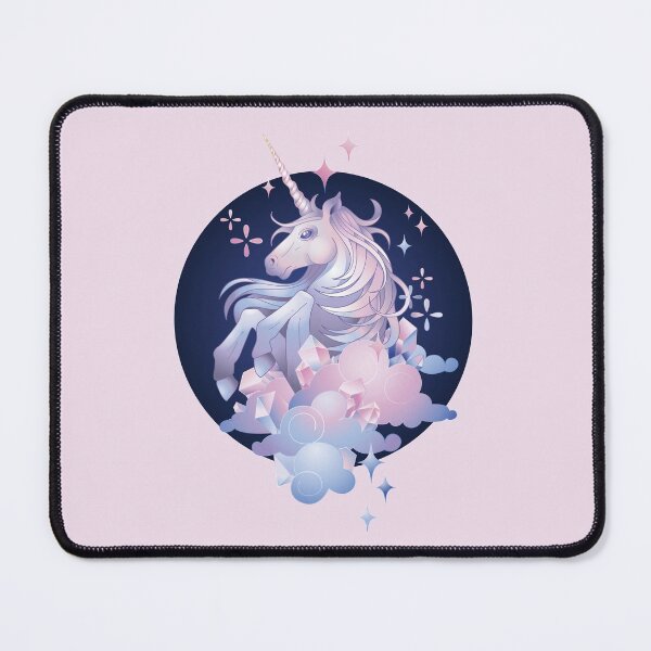 Item preview, Pastel Pink and Blue Magical Crystal Unicorn designed and sold by Pink Pineapple Works.