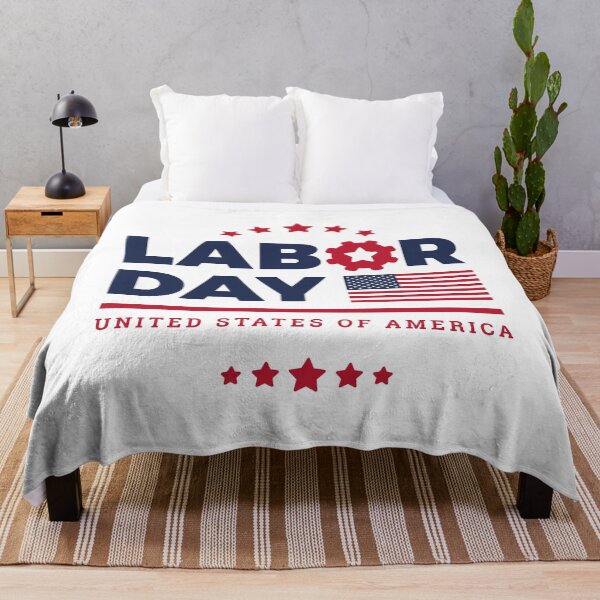 Item preview, Labor Day Celebration With USA Flag designed and sold by FoxLand.