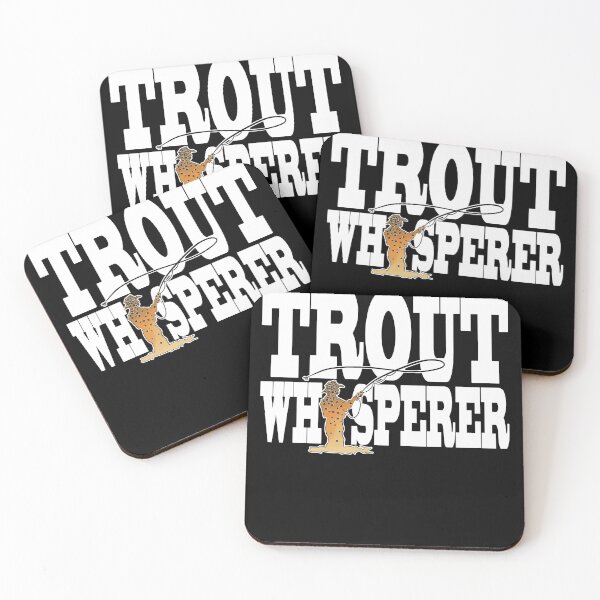 Item preview, The trout whisperer with fly rod for fly fishermen designed and sold by Cedinho.