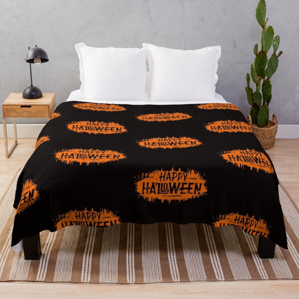 Item preview, Happy Halloween Grunge Style Hand Writing Text Orange designed and sold by WearWolfDesigns.