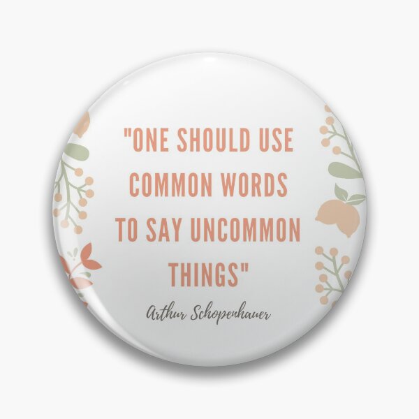 Item preview, Schopenhauer quote with floral design designed and sold by SaraTug.