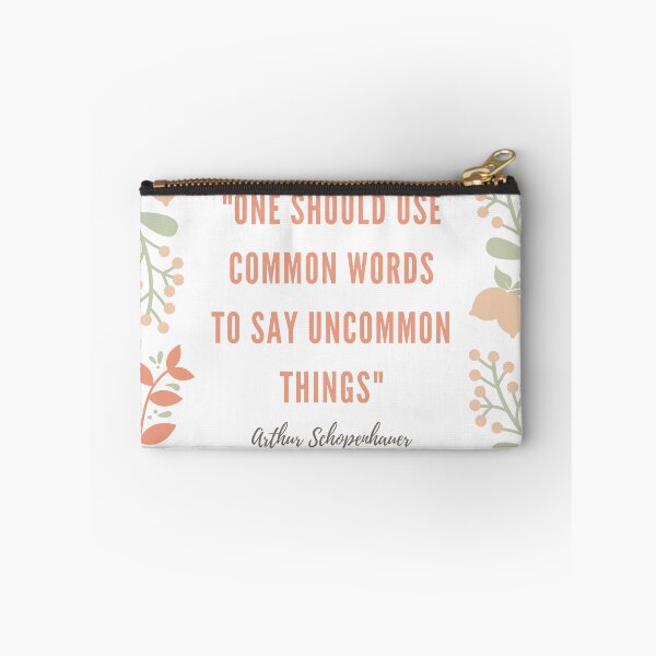 Item preview, Schopenhauer quote with floral design designed and sold by SaraTug.