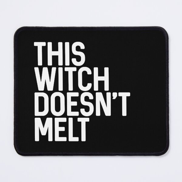 Item preview, THIS WITCH DOESNT MELT feminist text slogan designed and sold by MacPean.