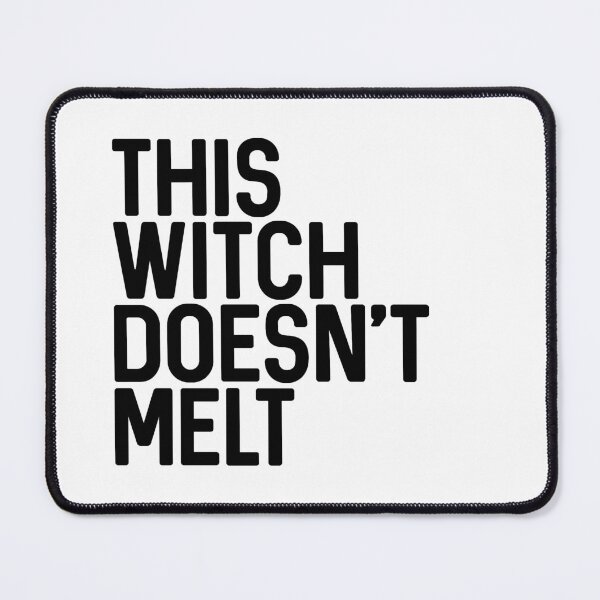 Item preview, THIS WITCH DOESNT MELT feminist text slogan designed and sold by MacPean.
