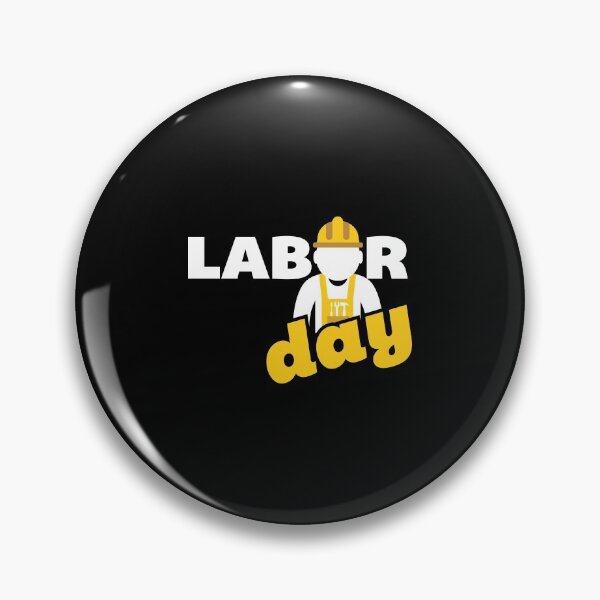 Item preview, Happy Labor Day With Yellow And White Typography designed and sold by FoxLand.
