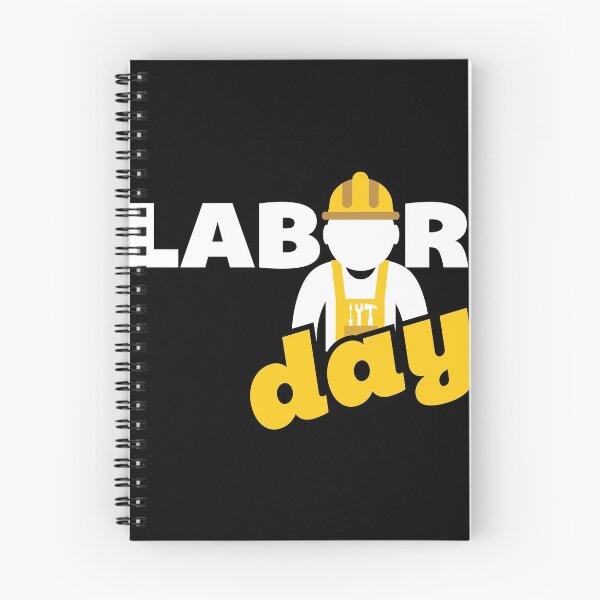 Item preview, Happy Labor Day With Yellow And White Typography designed and sold by FoxLand.