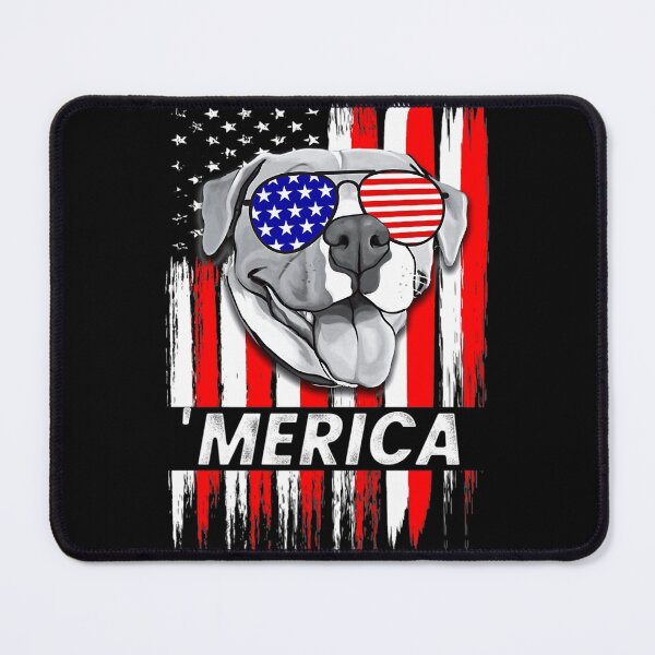 Item preview, Men's Merica Funny Pitbull Dog 4th of July American Pittie designed and sold by wowart4u.