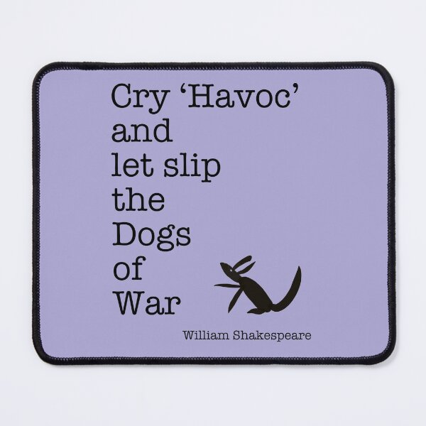 Item preview, Dogs of War | Shakespeare Quote | Cute Cartoon Puppy designed and sold by Lovetrees.