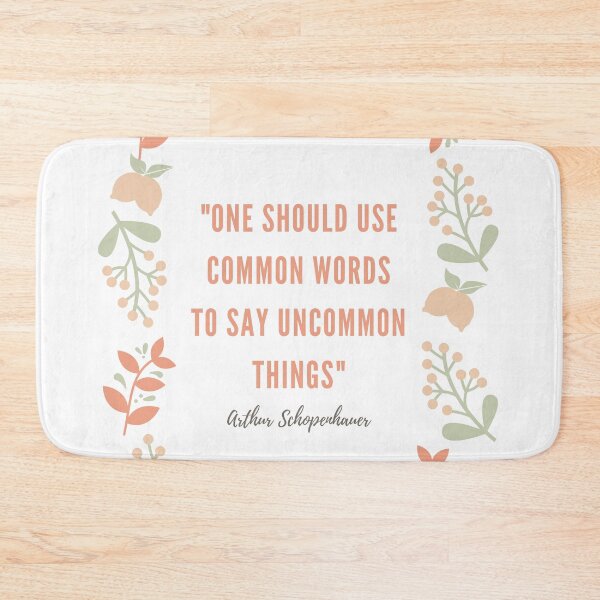 Item preview, Schopenhauer quote with floral design designed and sold by SaraTug.