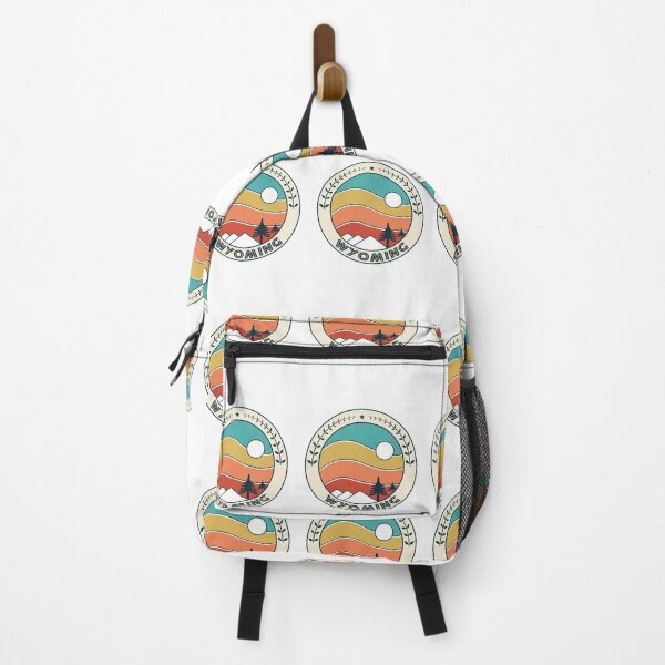 Item preview, Wyoming Retro Vintage Sunset - Wyoming Mountain Souvenir - Gift - Hometown - Hiking - Nature designed and sold by HappyTees Lab.