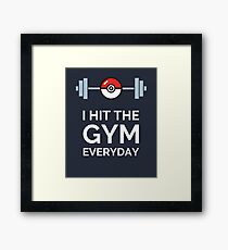 Pokemon Go - I Hit The Gym Everyday Framed Print