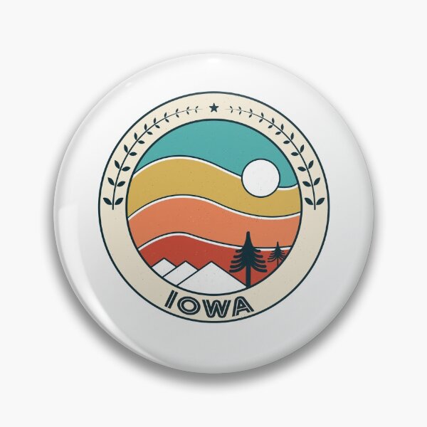 Item preview, Iowa Retro Vintage Sunset - Iowa Mountain Souvenir - Gift - Hometown - Hiking - Nature designed and sold by HappyTees Lab.