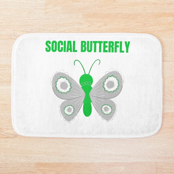Artikelvorschau, SOZIALER SCHMETTERLING - Lustig entworfen und verkauft von Designs2Excite.