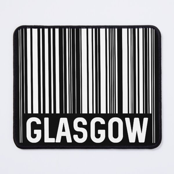 Item preview, Glasgow Bar Code Design (White) designed and sold by MacPean.