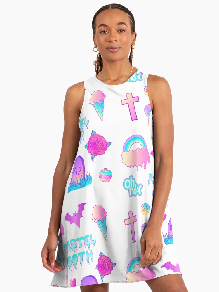 Pastel Goth" A-Line Dress for Sale by varka | Redbubble
