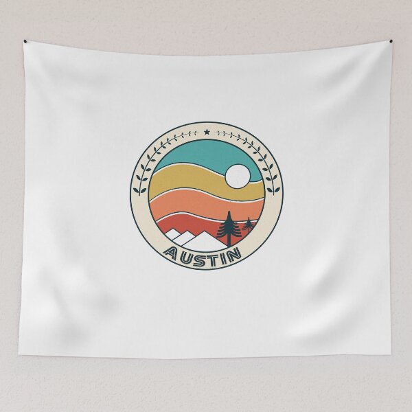 Item preview, Austin Retro Vintage Sunset - Austin Texas Mountain Souvenir - Gift - Hometown - Hiking - Nature designed and sold by HappyTees Lab.