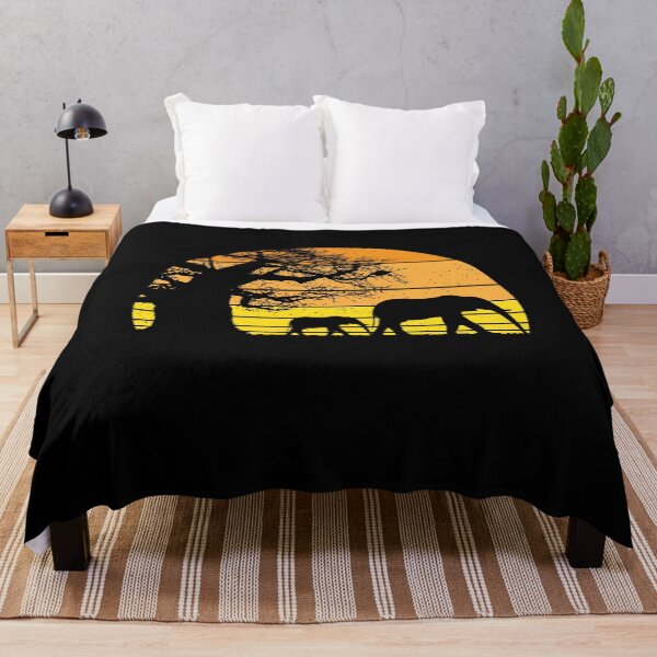 Item preview, Elephant Safari Vintage Sunset Baobab Africa Flag designed and sold by d247.