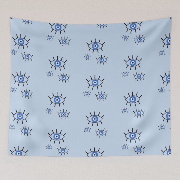 Item preview, watercolor eye trio open with bleu color designed and sold by shirtscom.