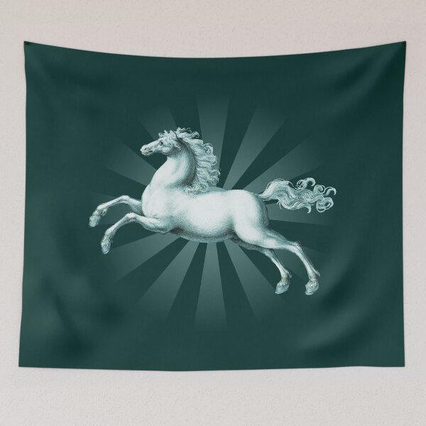 Item preview, Majestic White Carousel Style Leaping Horse  designed and sold by thecooltable.
