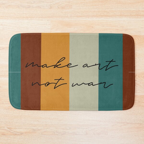 Item preview, Make Art Not War retro background designed and sold by annaguerrawords.