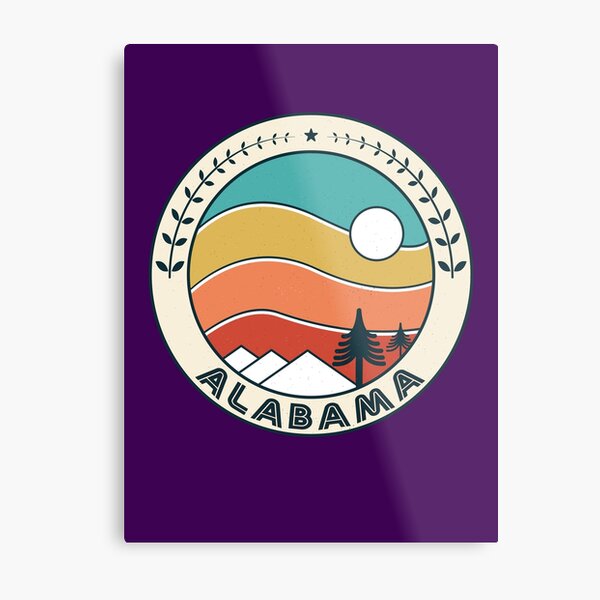 Item preview, Alabama Retro Vintage Sunset- Alabama Mountain Souvenir - Gift - Hometown - Hiking - Nature designed and sold by HappyTees Lab.