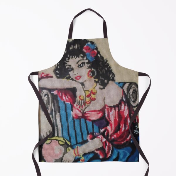 Aperçu de l'œuvre Old Time Spanish Gypsy Needlepoint créée et vendue par OlympicsMerch.