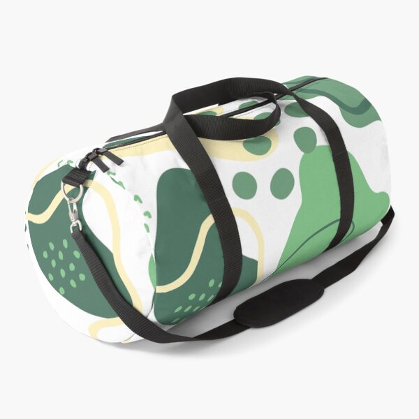 Item preview, Mid century abstract shapes pattern (shades of green on white background) designed and sold by Chinxi.