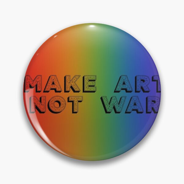 Item preview,  Make Art Not War - rainbow background designed and sold by annaguerrawords.