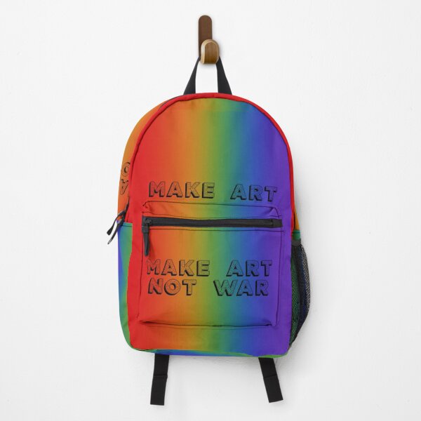 Item preview,  Make Art Not War - rainbow background designed and sold by annaguerrawords.