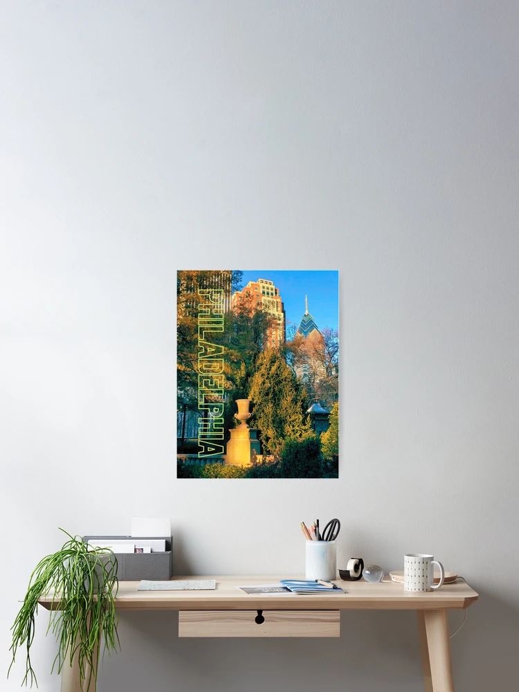 Thumbnail 2 of 3, Poster, Sunset In Rittenhouse Square Philadelphia designed and sold by PHLDesign.