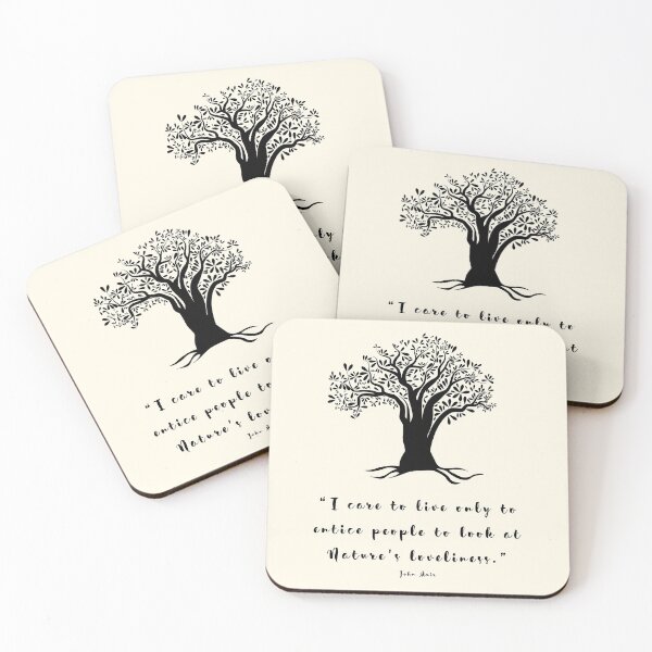 Item preview, John Muir's Nature's Loveliness quote designed and sold by SaraTug.