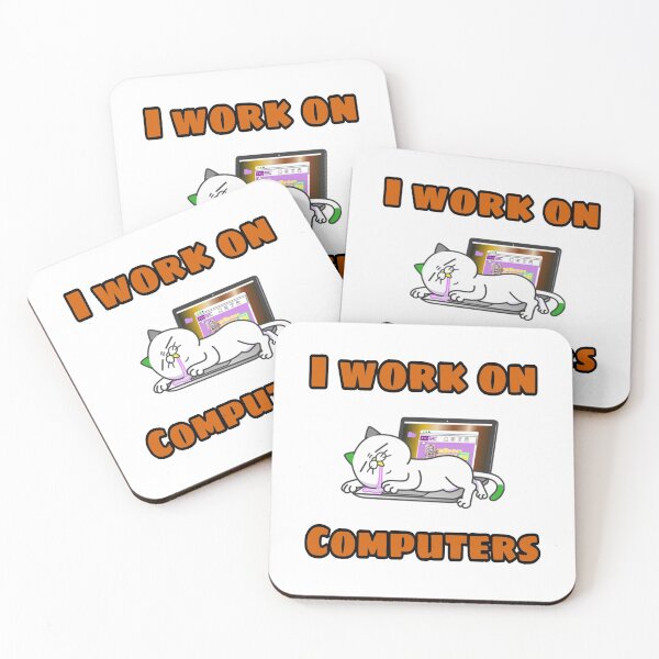 Item preview, Funny Cats And Computers Halloween Kitty For Pet Lovers designed and sold by ShopDisct.