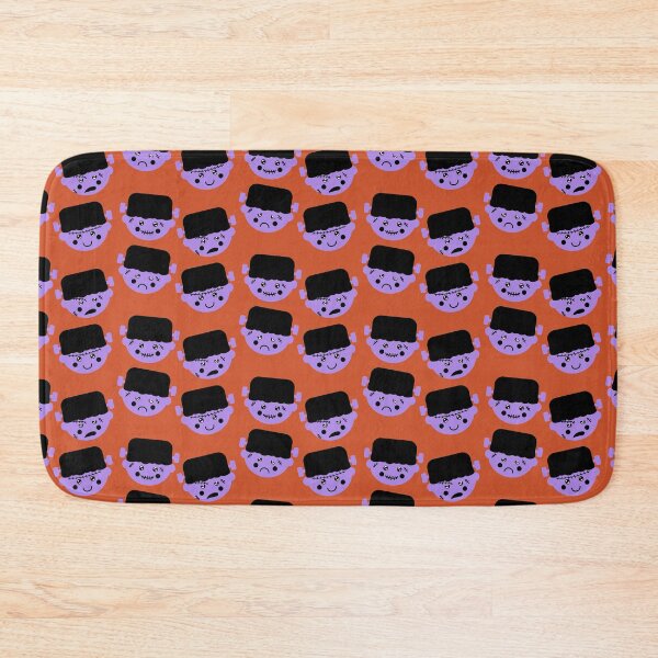 Item preview, Purple Cute Frankenstein Faces Pattern designed and sold by Jelly Turnip.