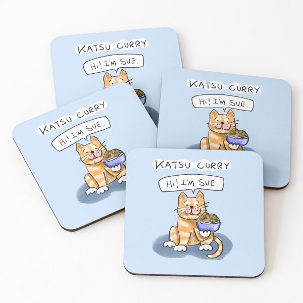 Item preview, Katsu Curry Cat designed and sold by Hannah's  Doodles.