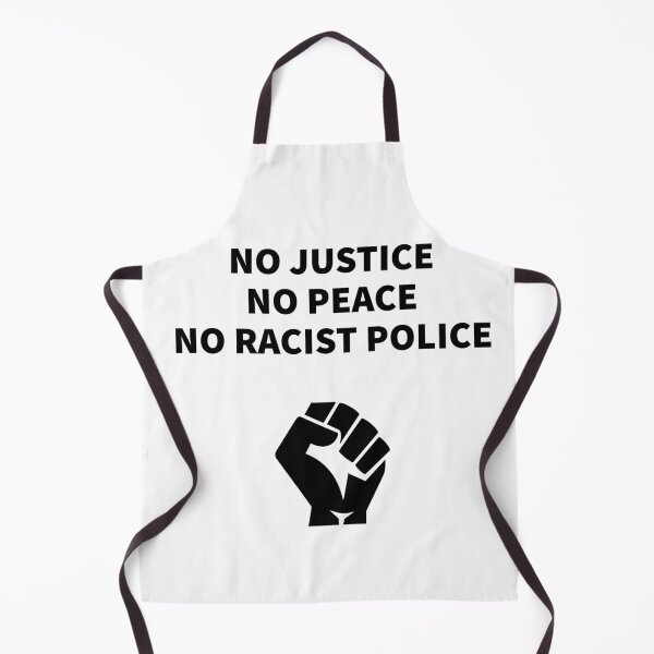 Item preview, NO JUSTICE NO PEACE NO RACIST POLICE - BLM fist designed and sold by Inspirationmotivation.