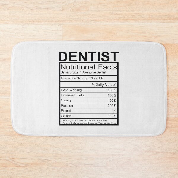 Item preview, Dentist, Nutritional Facts | Dentist Dad Dentist Mom | dental care, dentistry, teeth, dentist funny designed and sold by 732Studio.