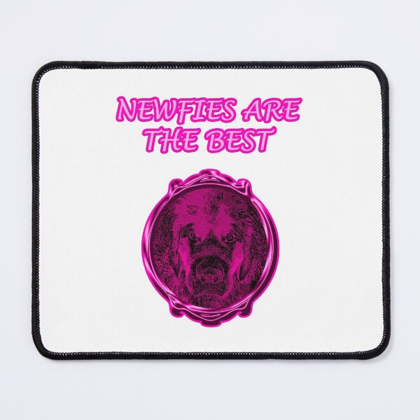 Item preview, Newfoundland dog black pink designed and sold by Moonyflower.