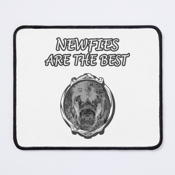 Item preview, Newfoundland dog framed in gray designed and sold by Moonyflower.