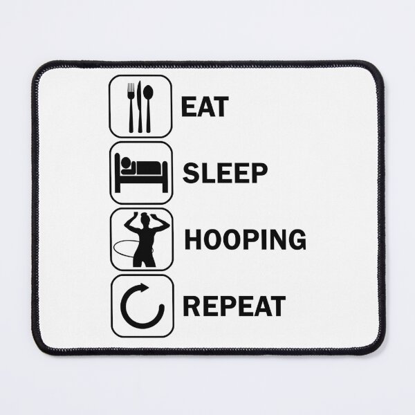 Item preview, Eat Sleep Hullern HulaHoop Sport Hulagirl designed and sold by DerNerd.