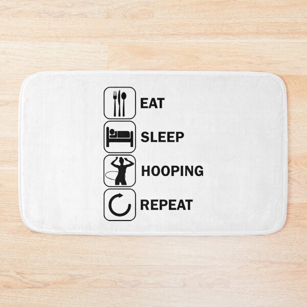 Item preview, Eat Sleep Hullern HulaHoop Sport Hulagirl designed and sold by DerNerd.