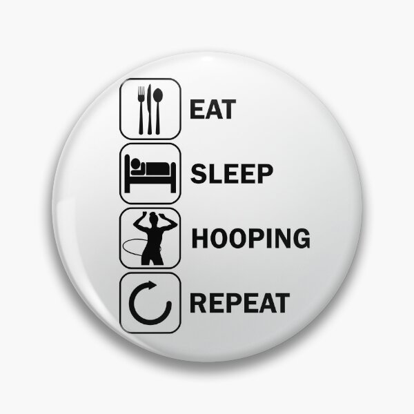 Item preview, Eat Sleep Hullern HulaHoop Sport Hulagirl designed and sold by DerNerd.