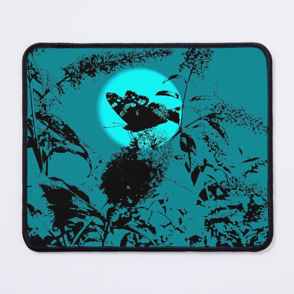 Item preview, Butterfly on blue flower designed and sold by Moonyflower.