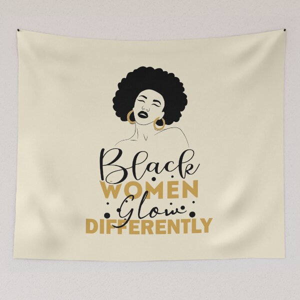Item preview, Black Women Glow Differently  designed and sold by SweetbeStore.