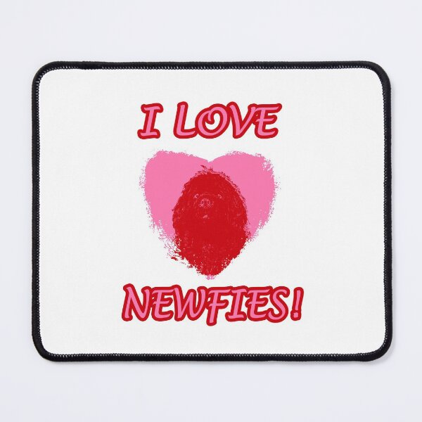 Item preview, Newfoundland dog heart red designed and sold by Moonyflower.