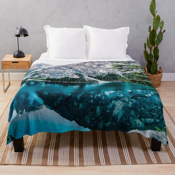 Item preview, blue lake and snowy big mountain designed and sold by DOKU_TEAM SHIRT.