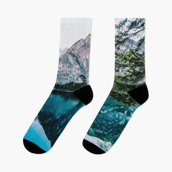 Item preview, blue lake and snowy big mountain designed and sold by DOKU_TEAM SHIRT.