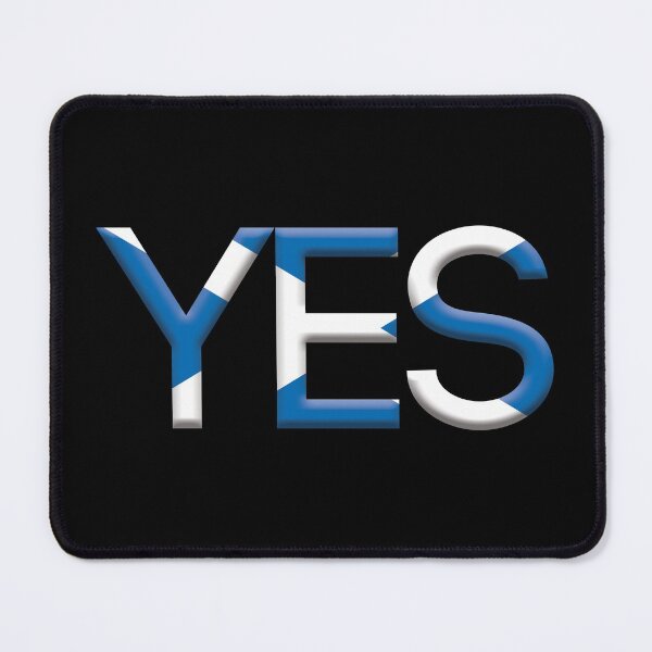 Item preview, YES, 3D Scottish Independence Saltire Flag Text Slogan designed and sold by MacPean.