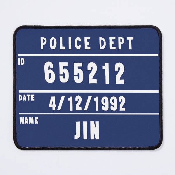 Item preview, Jin - Police Dept Numbers designed and sold by JColine.